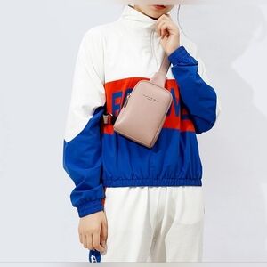 Taomicmic Dusty Pink Vegan Leather Phone Sling Crossbody Bag - Un Jour De Chance